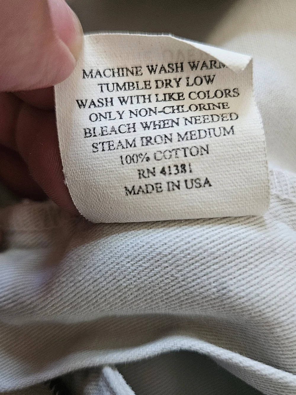 Vintage Polo Ralph Lauren Men's Causal Cream Philip Pants 36x36 Made In USA